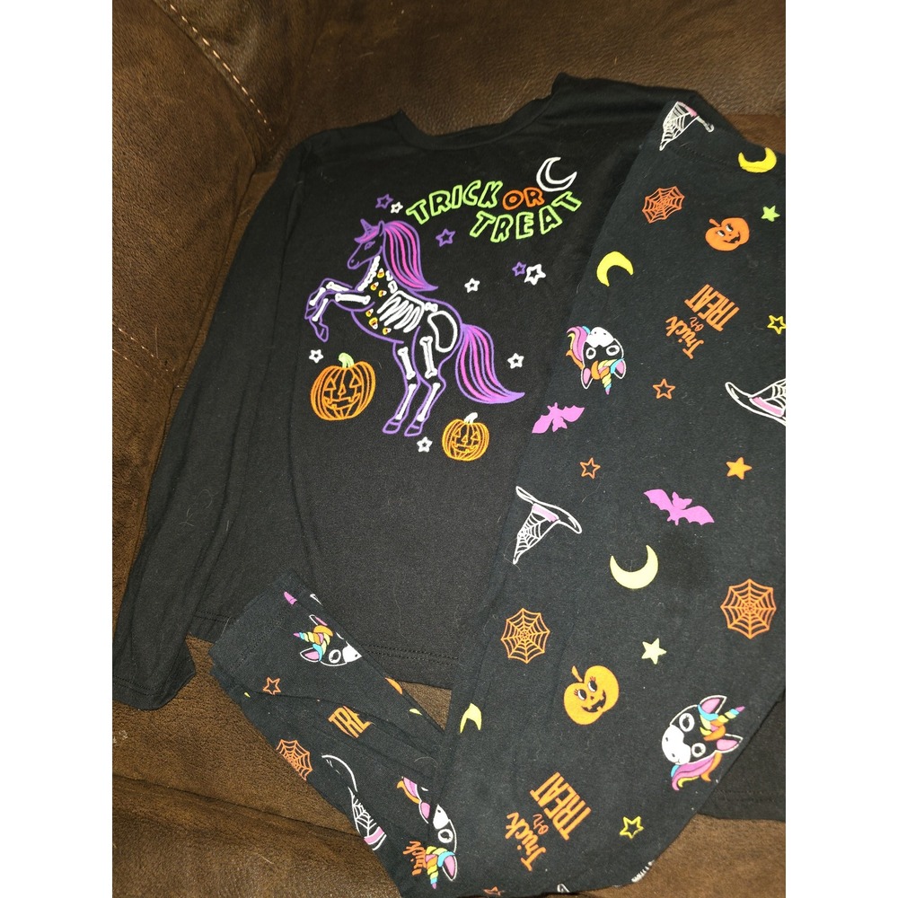 Celebrate Halloween trick or treat unicorn pumpkin outfit size 10 12